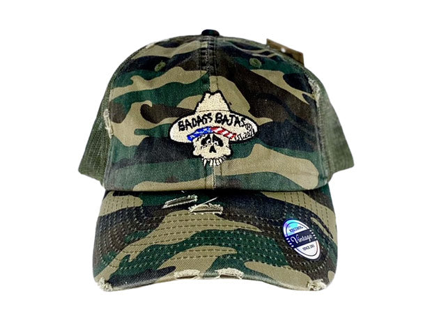 Badass Vintage Distressed Hat - Ranger Camo