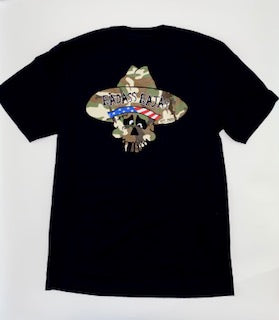 Badass Bajas Green Camo T-Shirt - Black