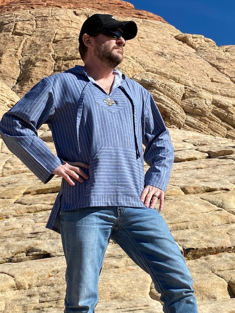 Original Summer Badass Bajas Hoodie-Blue