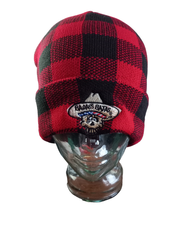 Badass Bajas Beanies - Red Buffalo Plaid